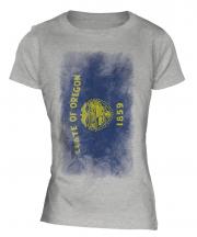 Oregon State Faded Flag Ladies T-Shirt