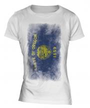 Oregon State Faded Flag Ladies T-Shirt