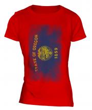 Oregon State Faded Flag Ladies T-Shirt