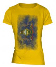 Pennsylvania State Faded Flag Ladies T-Shirt