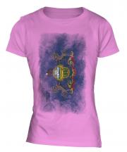 Pennsylvania State Faded Flag Ladies T-Shirt