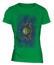 Pennsylvania State Faded Flag Ladies T-Shirt