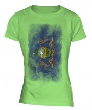 Pennsylvania State Faded Flag Ladies T-Shirt
