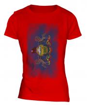 Pennsylvania State Faded Flag Ladies T-Shirt
