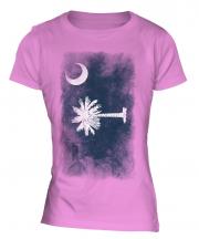 South Carolina State Faded Flag Ladies T-Shirt