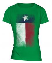 Texas State Faded Flag Ladies T-Shirt
