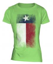 Texas State Faded Flag Ladies T-Shirt