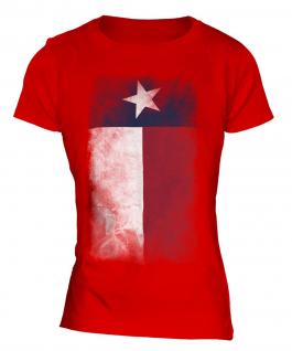 Texas State Faded Flag Ladies T-Shirt