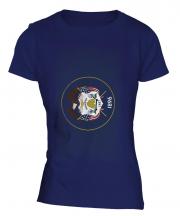 Utah State Faded Flag Ladies T-Shirt