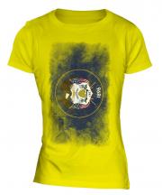 Utah State Faded Flag Ladies T-Shirt