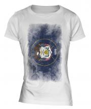 Utah State Faded Flag Ladies T-Shirt