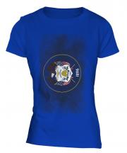 Utah State Faded Flag Ladies T-Shirt