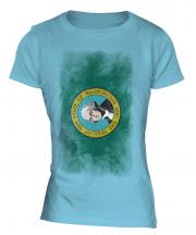 Washington State Faded Flag Ladies T-Shirt
