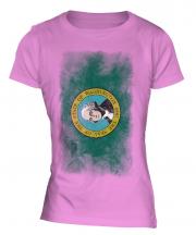 Washington State Faded Flag Ladies T-Shirt