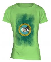 Washington State Faded Flag Ladies T-Shirt