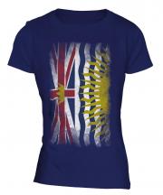 British Columbia Faded Flag Ladies T-Shirt