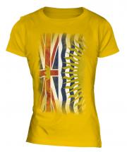 British Columbia Faded Flag Ladies T-Shirt