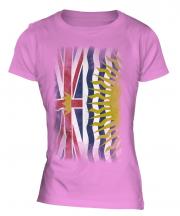 British Columbia Faded Flag Ladies T-Shirt