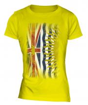 British Columbia Faded Flag Ladies T-Shirt