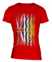 British Columbia Faded Flag Ladies T-Shirt