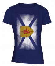 Nova Scotia Faded Flag Ladies T-Shirt