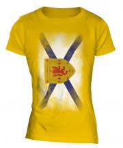 Nova Scotia Faded Flag Ladies T-Shirt