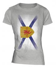 Nova Scotia Faded Flag Ladies T-Shirt