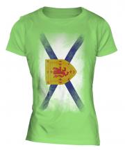 Nova Scotia Faded Flag Ladies T-Shirt