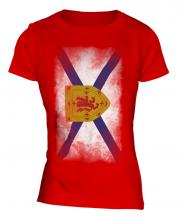 Nova Scotia Faded Flag Ladies T-Shirt