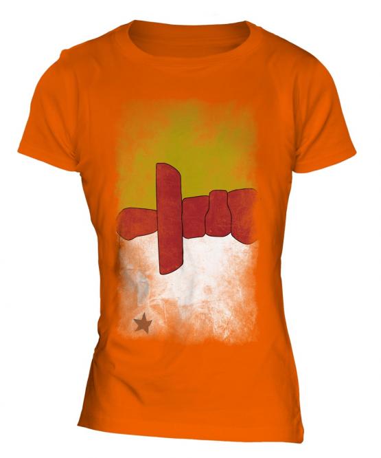 Nunavut Faded Flag Ladies T-Shirt