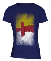 Nunavut Faded Flag Ladies T-Shirt