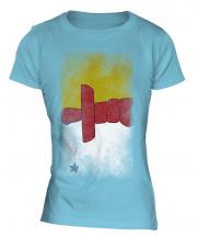 Nunavut Faded Flag Ladies T-Shirt