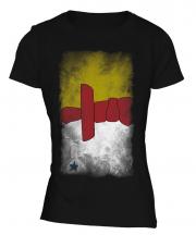 Nunavut Faded Flag Ladies T-Shirt