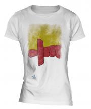 Nunavut Faded Flag Ladies T-Shirt
