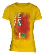 Ontario Faded Flag Ladies T-Shirt