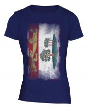 Prince Edward Island Faded Flag Ladies T-Shirt
