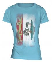 Prince Edward Island Faded Flag Ladies T-Shirt