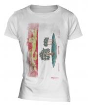 Prince Edward Island Faded Flag Ladies T-Shirt