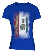 Prince Edward Island Faded Flag Ladies T-Shirt