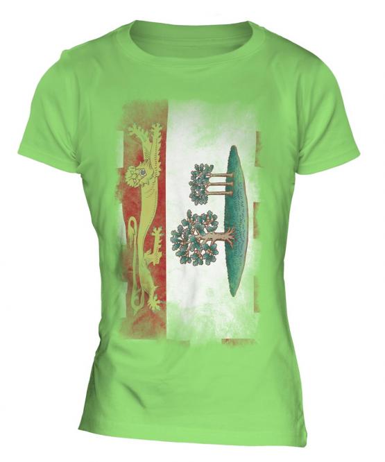 Prince Edward Island Faded Flag Ladies T-Shirt