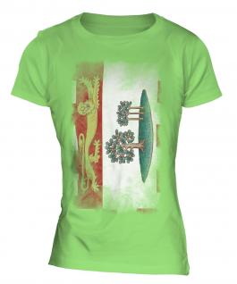 Prince Edward Island Faded Flag Ladies T-Shirt