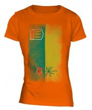 Saskatchewan Faded Flag Ladies T-Shirt