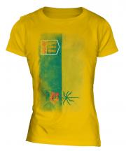 Saskatchewan Faded Flag Ladies T-Shirt