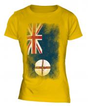 New South Wales Faded Flag Ladies T-Shirt