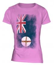 New South Wales Faded Flag Ladies T-Shirt