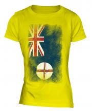 New South Wales Faded Flag Ladies T-Shirt