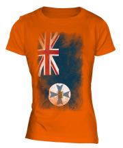 Queensland Faded Flag Ladies T-Shirt