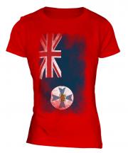 Queensland Faded Flag Ladies T-Shirt