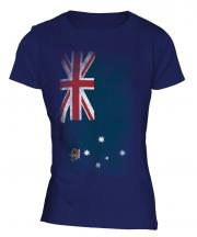 Victoria Faded Flag Ladies T-Shirt