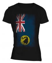 Western Australia Faded Flag Ladies T-Shirt